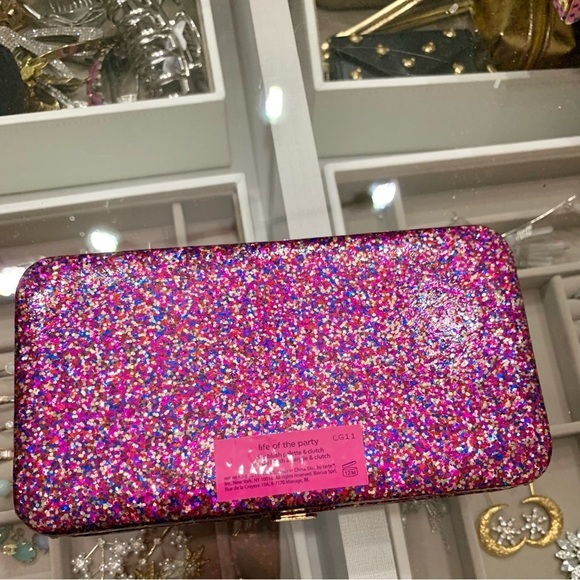 Tarte Life of the Party Blush Bronzer Palette in Reusable Glitter Clutch Bag - Picture 5 of 7